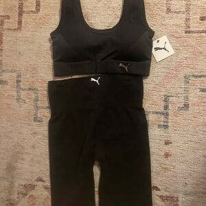 Puma Women's Performance 2 Pack Seamless Sports Bra & Spandex